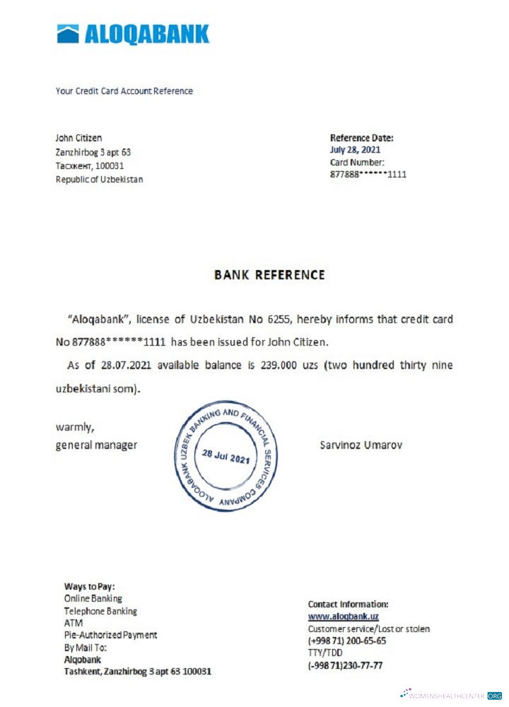 Download Uzbekistan Aloqabank reference Photoshop template